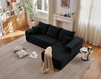 95" Cloud Sectional Couch with L-Shape Chaise, Modern Cloud Couch with Deep Seat by ODUWA