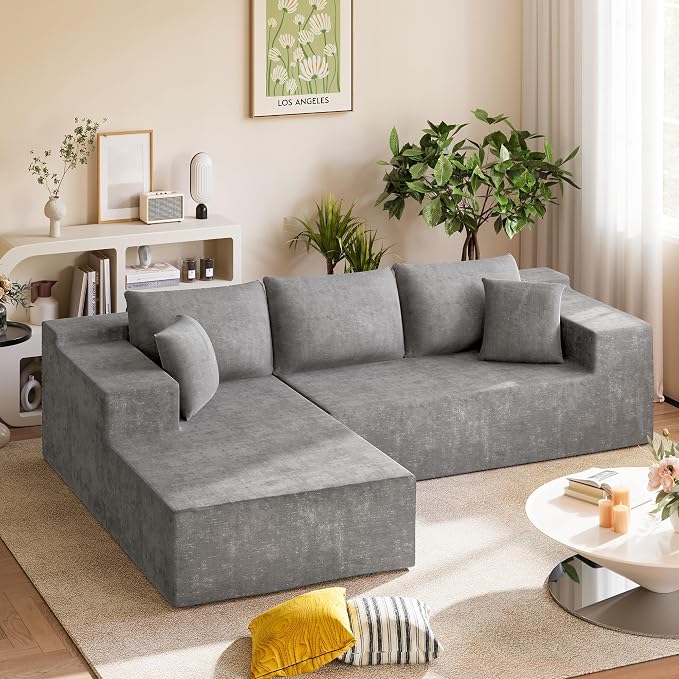 Homall 108" Modular Sectional Sofa, Boneless Couch - Image 3