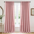RYB HOME Sheer Curtains 102 inches, Extra Long Floor to Ceiling Curtains | Half by RYBHOME