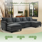 140" Cloud Couch, Modular Sectional Sofa - Image 7