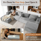 37" Cloud Sectional Couch Ottoman - Image 3