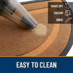 OLANLY Half Circle Front Door Mat Outside 35x23 All-Season Rubber Doormat | - Image 5