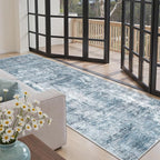 Soalmost Abstract Runner Rug 3x8 Hallway Kitchen Rugs Non-Slip, Foldable - Image 3
