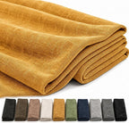 Mini Chenille Linen Blend Upholstery Fabric by the Yard, 57 Inch Wide Soft by Laklinlin