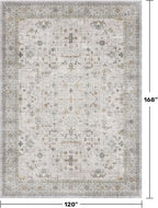 Large Light Gray & Sage 10x14 Living Room Rug - Image 2