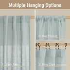 Living Room Linen Curtains 95 Inch - Image 3