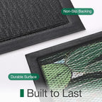 LUMI Outside Welcome Door Mat 32x47, Non-Slip Durable Rubber Easy Clean | - Image 9