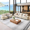 SUNSHINE VALLEY Sofa and Loveseat Set, Oversized Chenille Modular Love seat and by SUNSHINEVALLEY