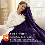 Bedsure Heated Blanket Throw, Soft Electric Blanket - Image 6