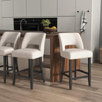 VKNOW Bar Stools Set of 6, Modern Counter Stools - Image 4