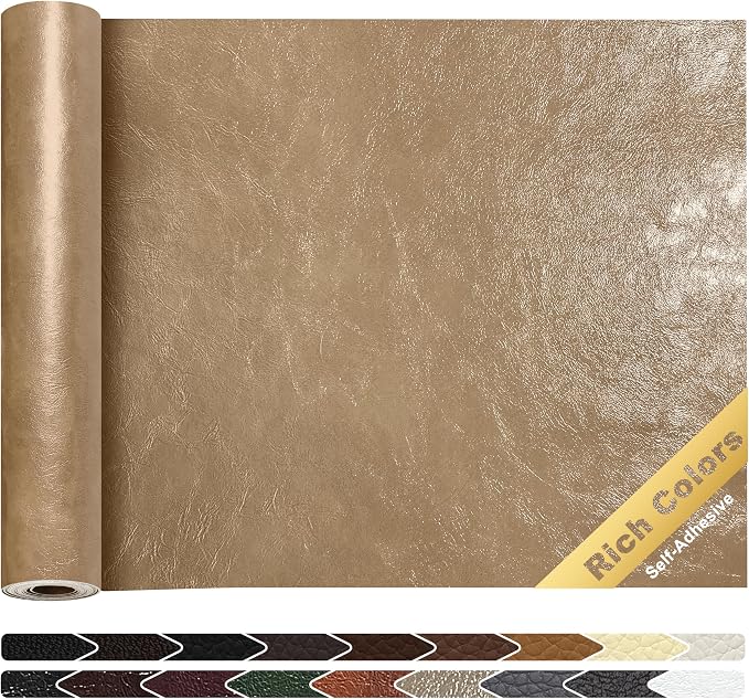 KING MOUNTAIN Leather Repair Patch, 16 x 60 Inches self Adhesive Leather Repair by ForABetterHomeLife