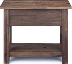 SIMPLIHOME Monroe Narrow Side Table – 14 inch Wide Solid Acacia Wood End Table - Image 10