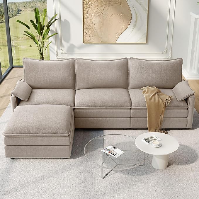 Vesgantti 108" Modular Sectional Sofa, Comfy Cloud Couch by Vesgantti