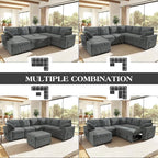 Ihanherry 7-Seater Large Sectional Sofa Bed - Image 8