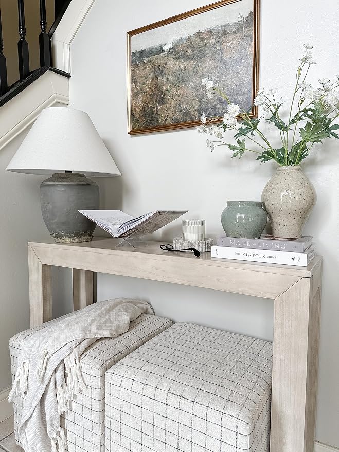Plank+Beam Modern 46 Inch Console Table, Solid Pine Wood Entryway Table - Image 7