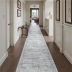 2'6 x 16' Runner Rug Non Slip, Washable Kitchen Rugs, Living Room, Extra Long by Restydon
