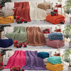 L'AGRATY Chunky Knit Throw Blanket - Image 7