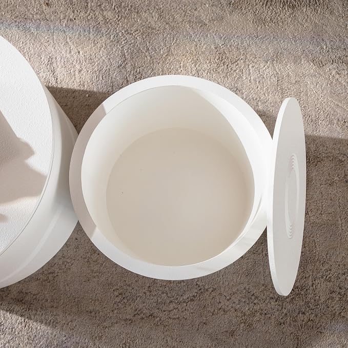 46.46'' White Round Coffee Table Set of 2 - Image 6