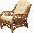 Malibu Lounge Living Accent Armchair Natural Rattan Wicker Handmade Design - Image 5