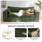 MAXYOYO 76" Sofa Couch, Loveseat Boneless Couch in a Box, Upholstered Small - Image 6