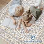 Area Rug 8x10 Washable Rug, Vintage Boho Medallion Rugs Non-Slip Soft Low Pile - Image 4