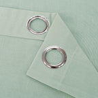 YoungsTex 95 Inch Long Sage Linen Curtains - Image 8