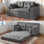 Homkdom Convertible Loveseat Sleeper, Space-Saving Folding Sofa Bed by ElevateYourHome%EF%BC%8CEnhanceEver