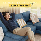 JUMMICO Sectional Couches for Living Room, U Shaped Couch - Image 4