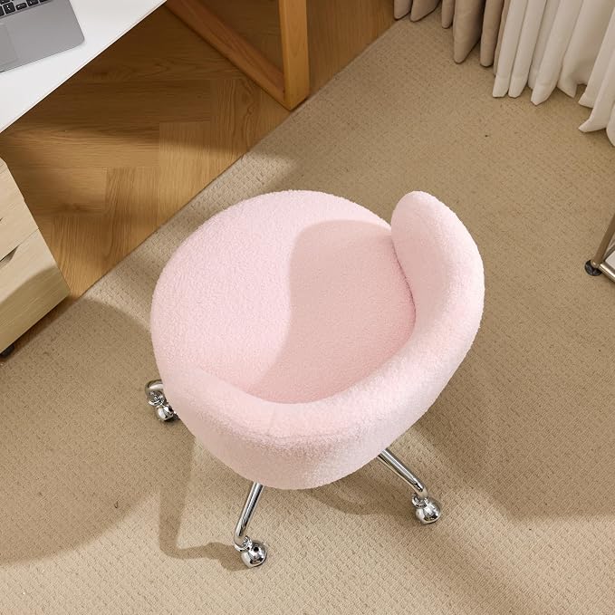 VINGLI Cute Small Swivel Desk Chair Comfy - Image 4