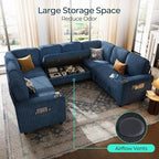 LINSY HOME Sectional Sleeper Sofa - Image 4