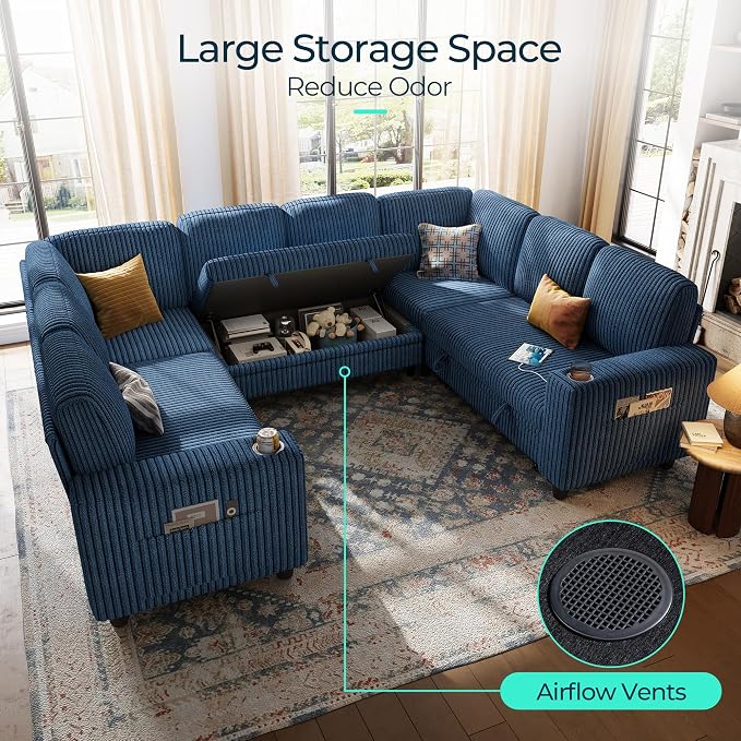 LINSY HOME Sectional Sleeper Sofa - Image 4