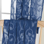 Furman Blue Sheer Curtains 54 Inch Length 2 Panels Set - Image 7