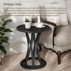 COZAYH Round Farmhouse End Table - Image 3