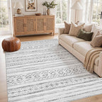 cotiled Boho 5x7 Area Rugs for Living Room: Soft Moroccan Washable Rug | Solve by COTILED