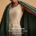 Bedsure 3D Fleece Bubble Blanket - Image 2