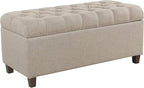 Homepop Home Decor | Tufted Ainsley Button Storage Ottoman Bench by HomePop