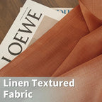 Terracotta 72 Inch Linen Curtains - Image 2
