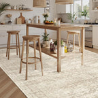 Soalmost 9x12 Area Rugs for Living Room Washable Rug Non-Slip Beige | Large - Image 10