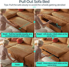 LINSY HOME Sectional Sleeper Sofa Pull Out Couches - Image 4