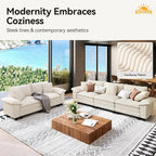SUNSHINE VALLEY Sofa and Loveseat Set, Oversized Corduroy Modular Love seat and - Image 8
