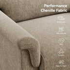 Mid Century Modern Accent Chair, Chenille Comfy Living Room Arm Chairs - Image 5