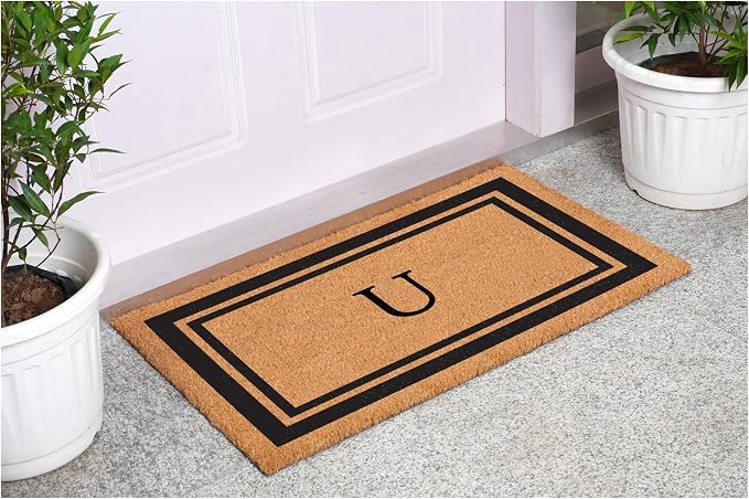 Calloway Mills 152962436U Black Border 24" x 36" Monogram Doormat - Image 2