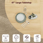GarveeHome 47'' Round Dining Table - Image 4