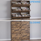 BORNOON Shoe Cabinet with 6 Flip Drawers, Slim Narrow Shoe Storage Cabinet - Image 5