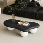 40" Cloud Coffee Table for Living Room Irregular Coffee Table Modern Low Coffee - Image 3