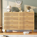 GarveeHome Rattan 8 Drawer Dressers by GarveeHome