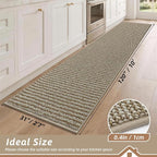 BEQHAUSE Kitchen Runner Rugs 31"x120", Kitchen Mats - Image 2