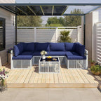 Pamapic 7-Piece Outdoor Sectional Set, Large Wicker Patio Furniture Set - Image 3