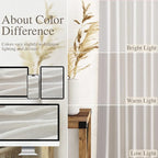 Natural Linen Curtains 80 Inch Length - Image 3