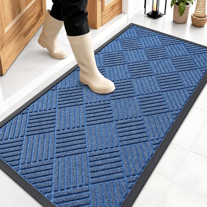 OLANLY Front Door Mat Outside Entrance 47x23, Waterproof Heavy-Duty Doormat | by OLANLY
